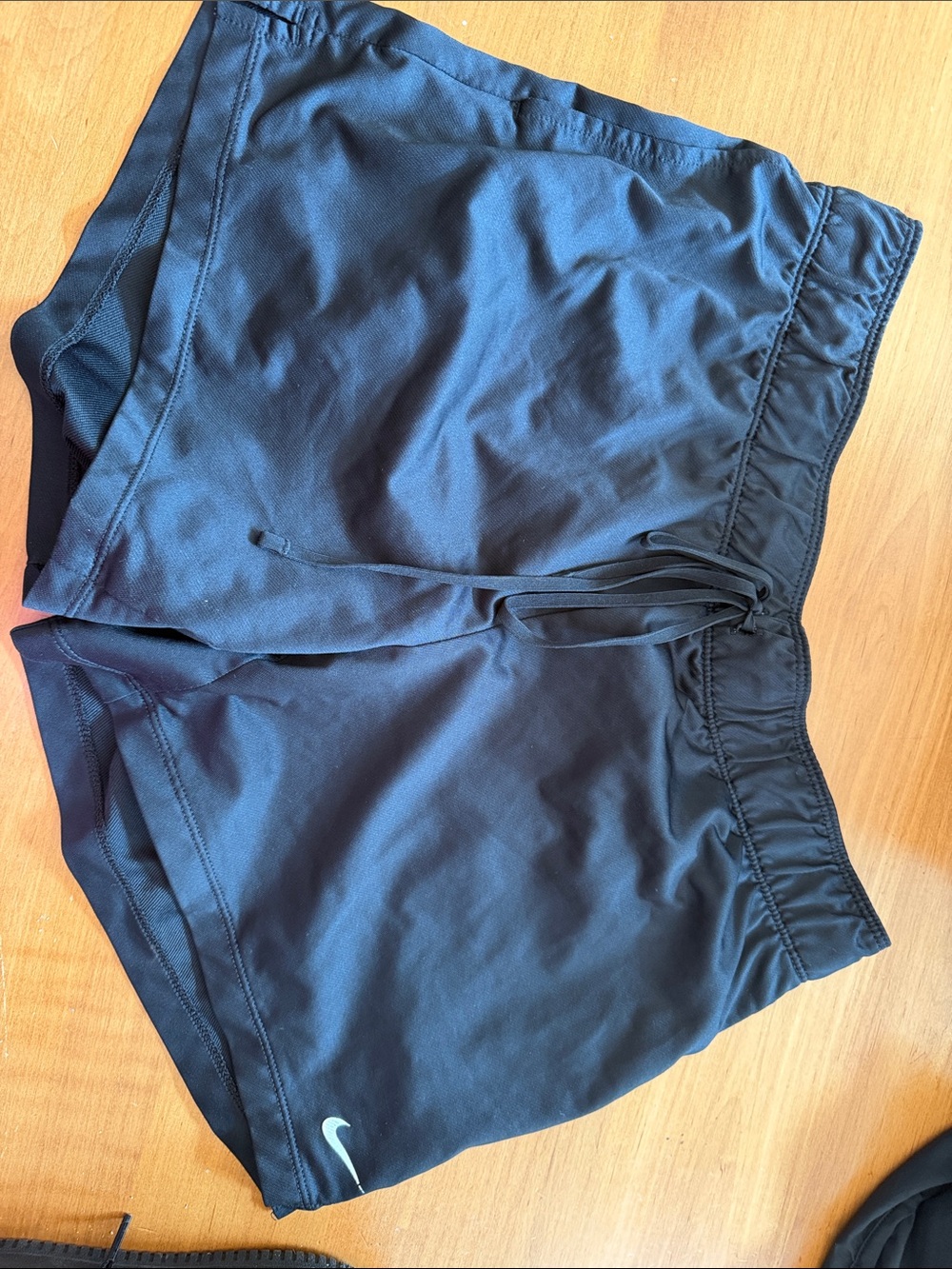 Nike Black Running Shorts with Drawstring Waist